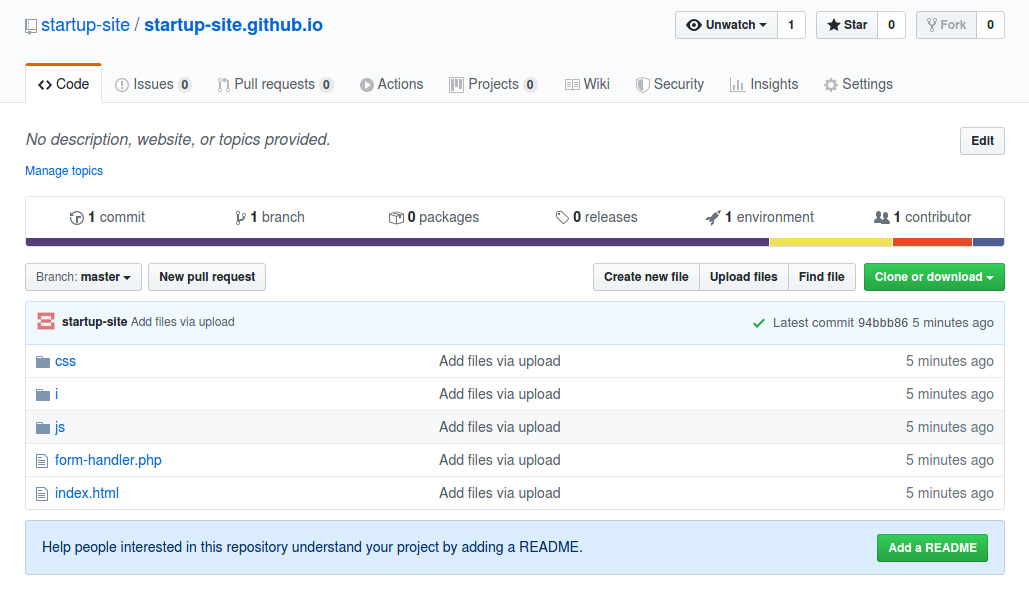 How to Upload Your Startup Website to GitHub Pages – Designmodo Help