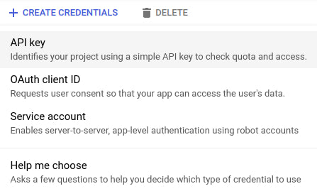 Generate an API Key