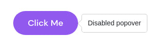 Popover on disabled element