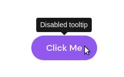 Tooltip on disabled element