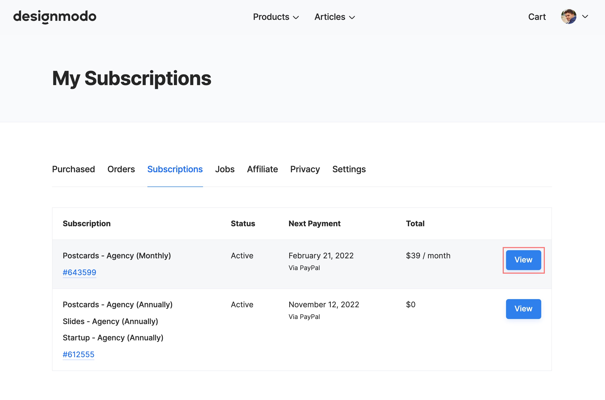 How to Change the Payment Method on Designmodo, 1